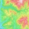 Serina topographic map, elevation, terrain