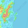 Garopaba topographic map, elevation, terrain
