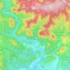 Roquebrun topographic map, elevation, terrain