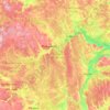 Владимирская область topographic map, elevation, terrain