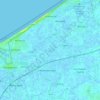Middelkerke topographic map, elevation, terrain