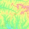 Honorópolis topographic map, elevation, terrain
