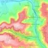 Woodchester topographic map, elevation, terrain