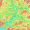Siegen topographic map, elevation, terrain