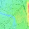 Toulouse Centre topographic map, elevation, terrain