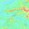 Santa Rita do Sapucaí topographic map, elevation, terrain