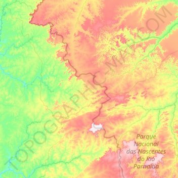 Lizarda topographic map, elevation, terrain