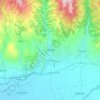 Kochani topographic map, elevation, terrain