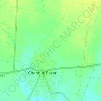 Chandurbazar topographic map, elevation, terrain