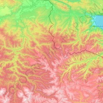 сельское поселение Торы topographic map, elevation, terrain