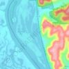 DeSoto Bay topographic map, elevation, terrain
