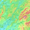 绩溪县 topographic map, elevation, terrain