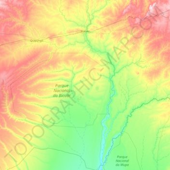 Matala topographic map, elevation, terrain