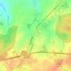 Pontillas topographic map, elevation, terrain