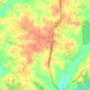 Huntingtown topographic map, elevation, terrain