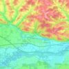 Winhöring topographic map, elevation, terrain