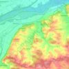Eching topographic map, elevation, terrain