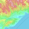 Shire of Wellington topographic map, elevation, terrain