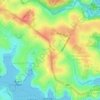 Gladesville topographic map, elevation, terrain