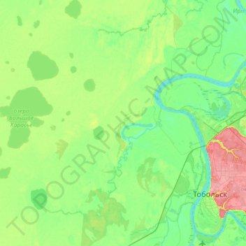 Овсянниковское сельское поселение topographic map, elevation, terrain