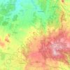 Shire of Hepburn topographic map, elevation, terrain