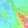 Valle Hermoso topographic map, elevation, terrain