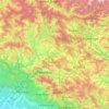 Almora District topographic map, elevation, terrain