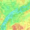 Valmiera topographic map, elevation, terrain