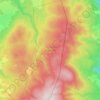 Strict Nature Reserve Primeval Forest Janj topographic map, elevation, terrain
