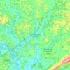Coronel Xavier Chaves topographic map, elevation, terrain