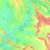 Herrera del Duque topographic map, elevation, terrain