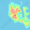 Gizo topographic map, elevation, terrain