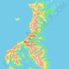 Auckland Island topographic map, elevation, terrain