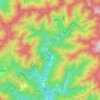 狮石乡 topographic map, elevation, terrain