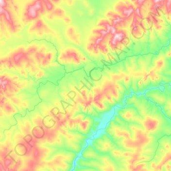 Витимкан topographic map, elevation, terrain