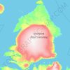 Komsomolets Island topographic map, elevation, terrain
