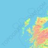 Western Isles topographic map, elevation, terrain