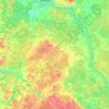 Jēkabpils novads topographic map, elevation, terrain