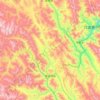 青泥洞乡 topographic map, elevation, terrain