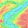 Hofen topographic map, elevation, terrain