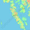 Dall Island topographic map, elevation, terrain