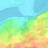 Hawks Ridge topographic map, elevation, terrain