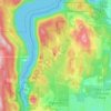 Highlands topographic map, elevation, terrain