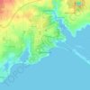 Евпатория topographic map, elevation, terrain