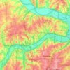 Wyandotte County topographic map, elevation, terrain