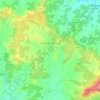 Jarnac-Champagne topographic map, elevation, terrain