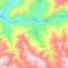 Chilete topographic map, elevation, terrain