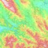 Babusnica Municipality topographic map, elevation, terrain