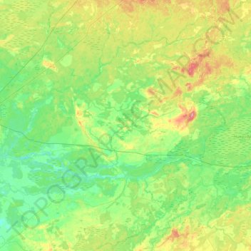 Карамышевская волость topographic map, elevation, terrain