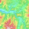Ciucea topographic map, elevation, terrain